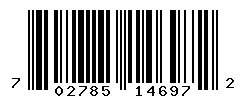 UPC barcode 702785146972