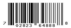 UPC barcode number 702823648888