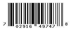 upc 702916497478 barcode image