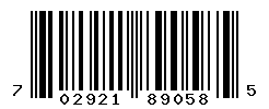 UPC barcode number 702921890585