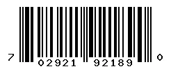 UPC 702921921890 barcode image