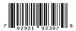UPC barcode 702921923979