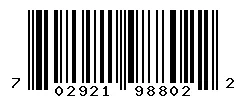 UPC barcode 702921988022