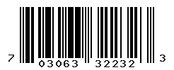 UPC barcode number 703063322323