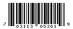 UPC barcode number 703113052019