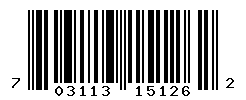 UPC barcode number 703113151262