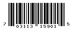 UPC barcode number 703113159015