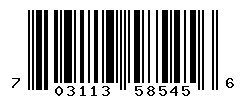 UPC barcode number 703113585456