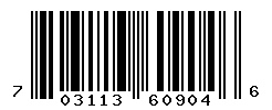 UPC barcode number 703113609046