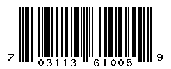 UPC barcode number 703113610059