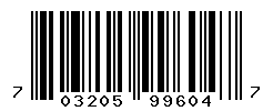 UPC barcode number 703205996047