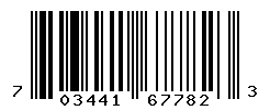 UPC barcode number 703441677823