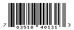 UPC barcode number 703518401313