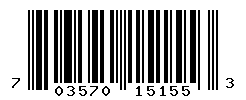 UPC barcode number 703570151553