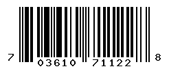 UPC barcode number 703610711228