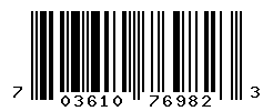 UPC barcode number 703610769823