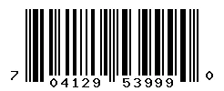 UPC barcode 704129539990