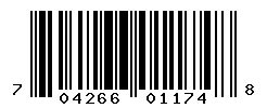 UPC barcode 704266011748
