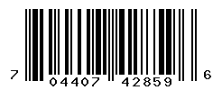 UPC barcode number 704407428596