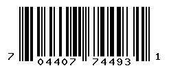 upc 704407744931 barcode image