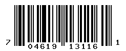 UPC barcode number 704619131161