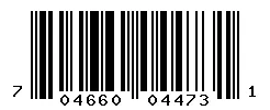 UPC 704660044731 barcode image