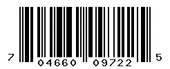 UPC barcode 704660097225