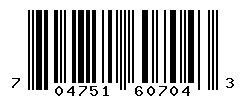 UPC barcode number 704751607043