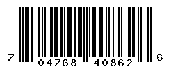UPC barcode number 704768408626