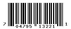 UPC barcode number 704795132211