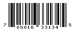 UPC barcode number 705016331345