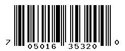 UPC barcode number 705016353200