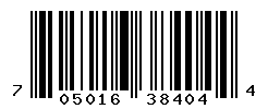 UPC barcode number 705016384044