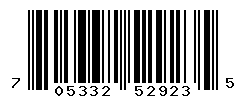 UPC barcode number 705332529235