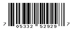 UPC barcode 705332529297