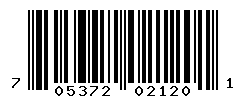 UPC barcode number 705372021201