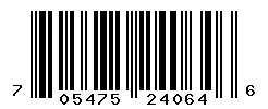 UPC 705475240646 barcode image