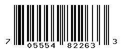 UPC barcode number 705554822633