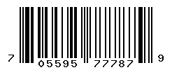 UPC barcode number 705595777879