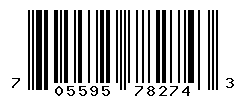 UPC barcode number 705595782743