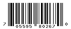 UPC barcode number 705595802670