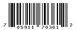 UPC barcode number 705911703612 lookup