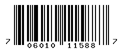 UPC barcode 706010115887