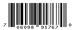 UPC barcode number 706098917670