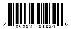 UPC barcode number 706098919346