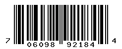 UPC barcode 706098921844