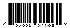 upc 707005315060 barcode image