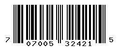 UPC barcode 707005324215