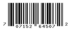 UPC barcode number 707152645072