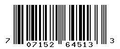 UPC barcode number 707152645133